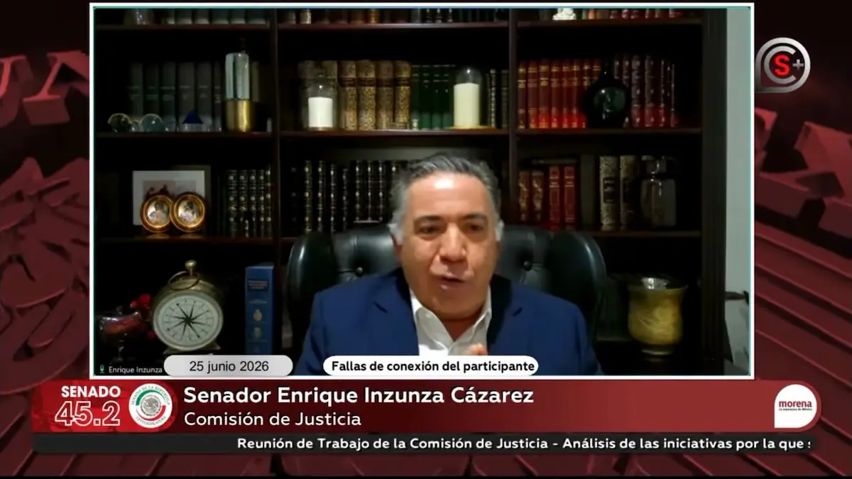 Enrique Inzunza reaparece en el Senado tras 57 días y 6 faltas en la Comisión Permanente