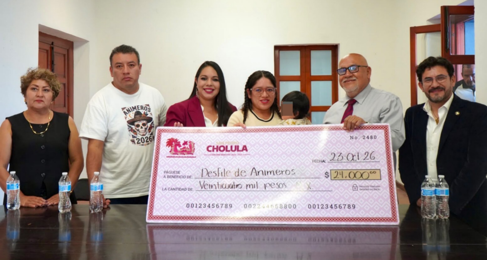 San Pedro Cholula entrega apoyos a batallones para el Desfile de Animeros 2026