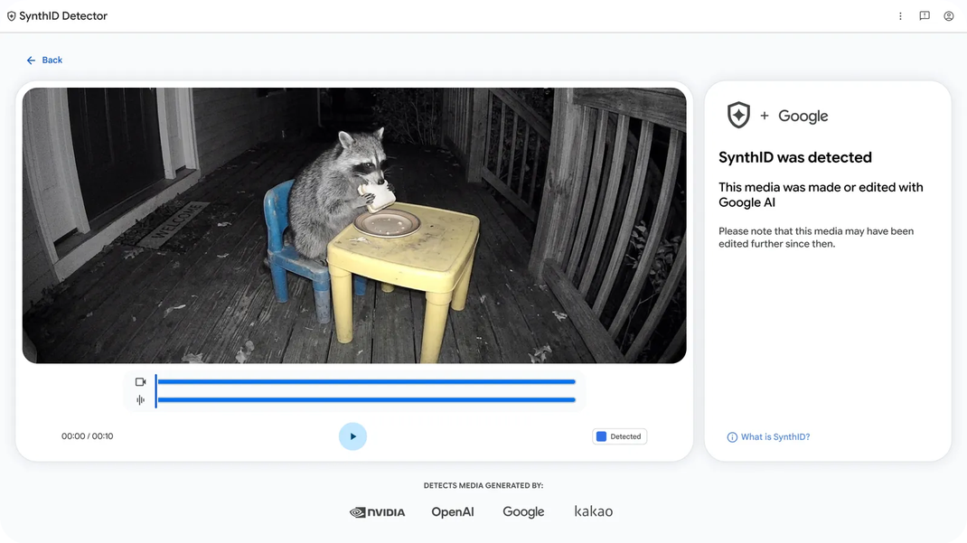 Google lanza SynthID Detector para detectar imágenes, videos y audios creados con IA