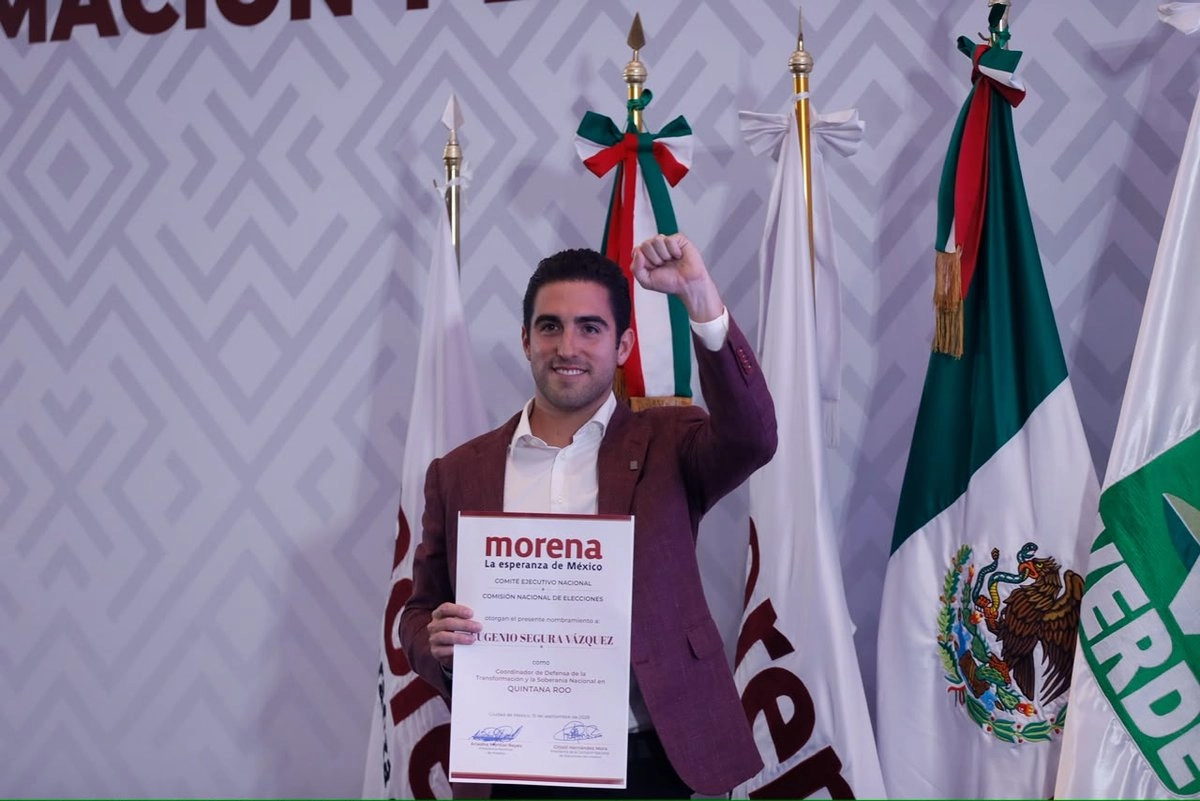Morena nombra a Eugenio "Gino" Segura como coordinador de la Transformación en Quintana Roo