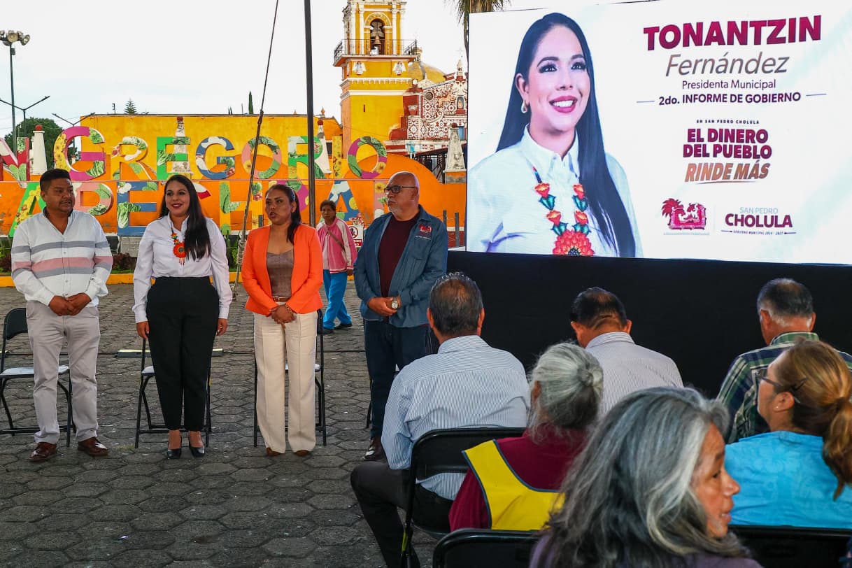 San Pedro Cholula inicia Informes de Gobierno en juntas auxiliares con Zacapechpan