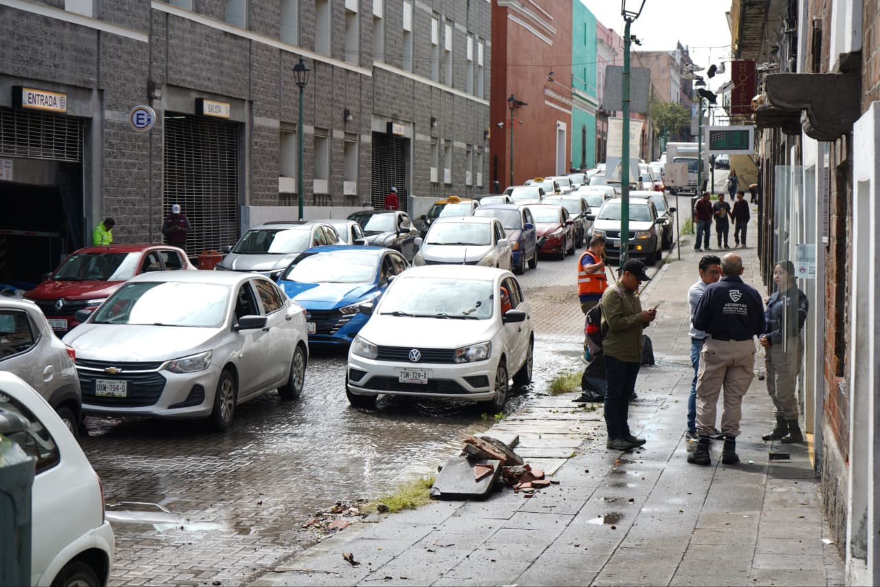 Evalúa gobierno de Pepe Chedraui afectaciones por lluvias en monumentos y calles del primer cuadro