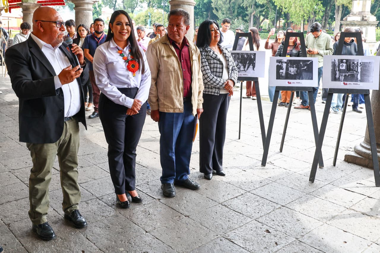 San Pedro Cholula inaugura exposición fotográfica sobre la masacre del 2 de octubre de 1968