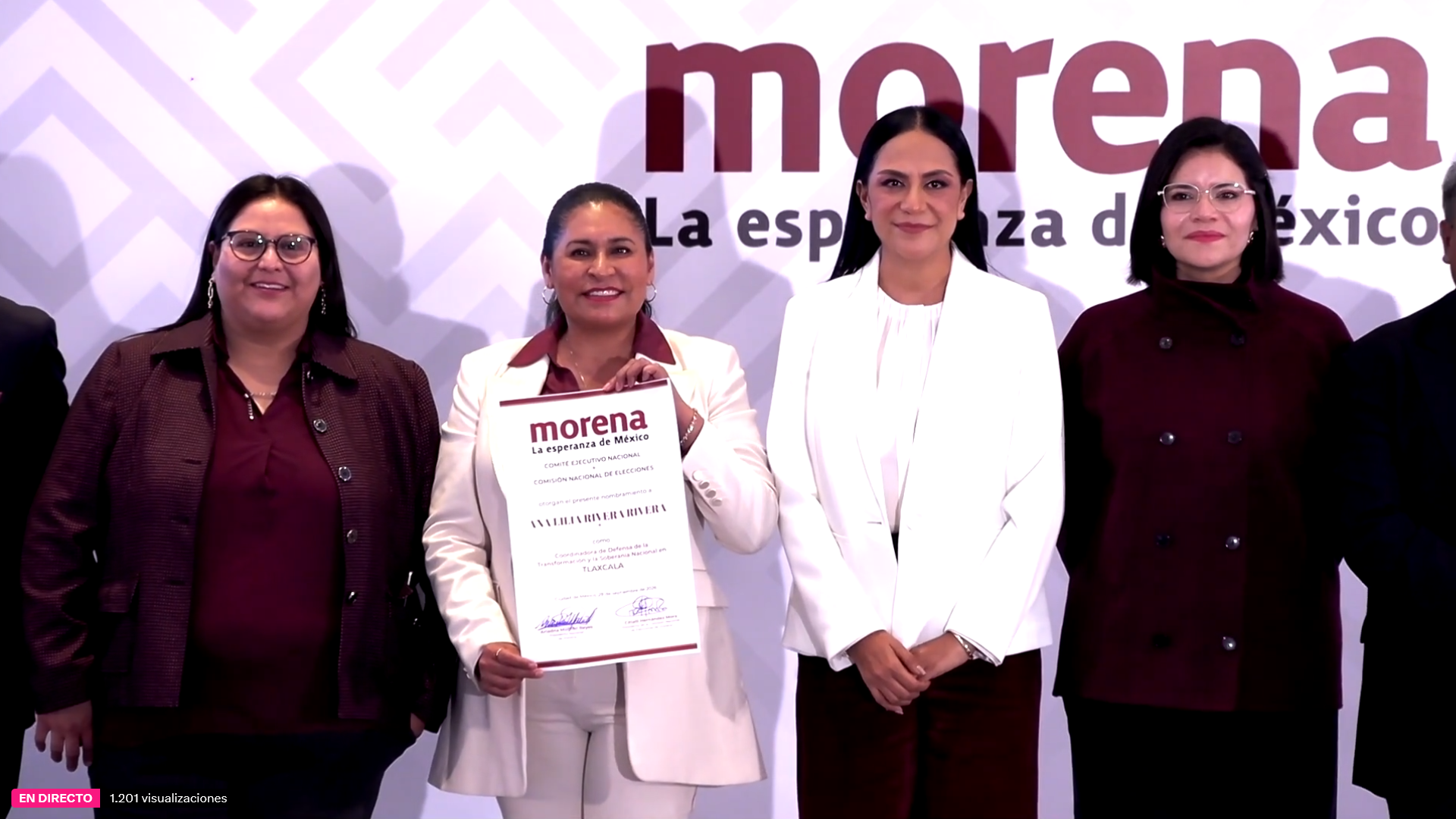 Morena designa a la senadora Ana Lilia Rivera como coordinadora de la Transformación en Tlaxcala