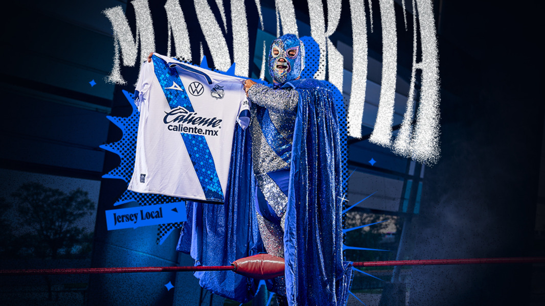 Presenta el Club Puebla sus nuevos jerseys para la temporada 2026-2027 inspirados en la lucha libre