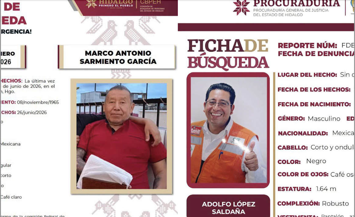 Buscan a dos trabajadores de CFE desaparecidos en los límites de Puebla; hallan camionestas abandonadas