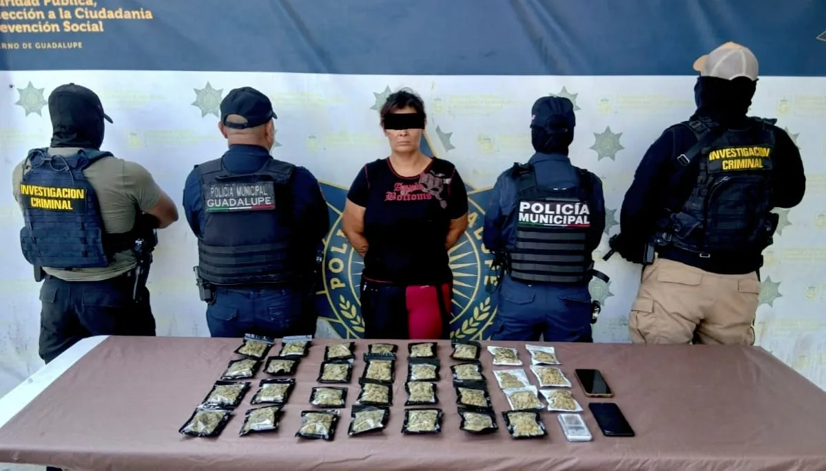 Cae en Guadalupe "objetivo prioritario": Leslie Giselle ladrona de casas fue detenida en posesión de droga.