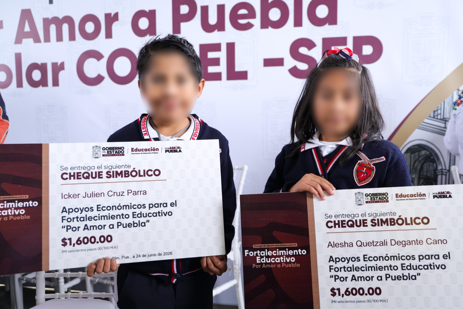 SEP Puebla entrega apoyos educativos a más de 12 mil estudiantes en zonas de alta marginación