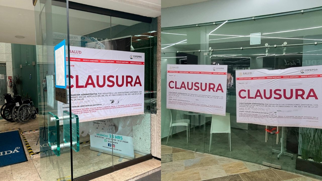 DPRIS suspende 102 clínicas, consultorios y farmacias en Puebla