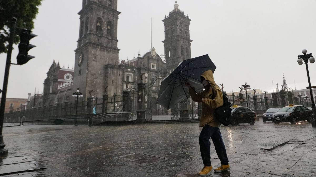 Seguirán las tormentas en Puebla: Conagua prevé lluvias, granizo y fuertes vientos para el resto de la semana