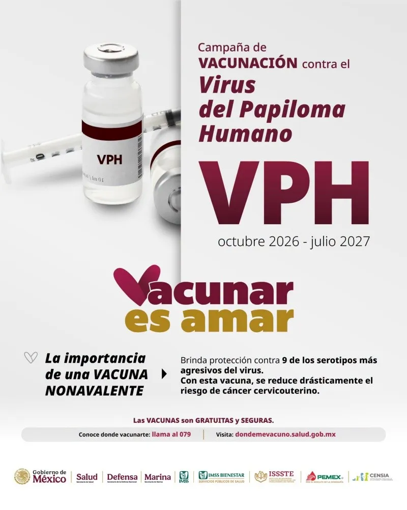 Vacuna contra el VPH gratis en México: quiénes pueden recibirla y dónde aplicarla