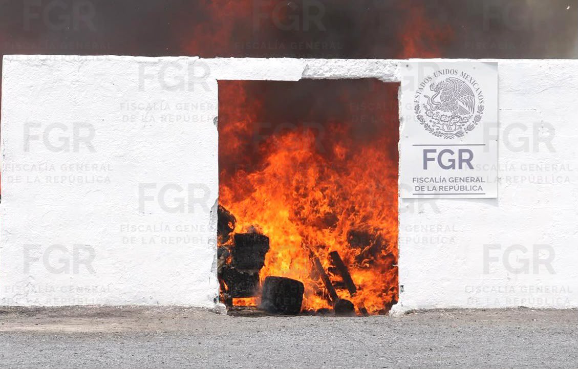 Destruyen en Apodaca casi 4 toneladas de narcóticos asegurados en cinco estados del noreste