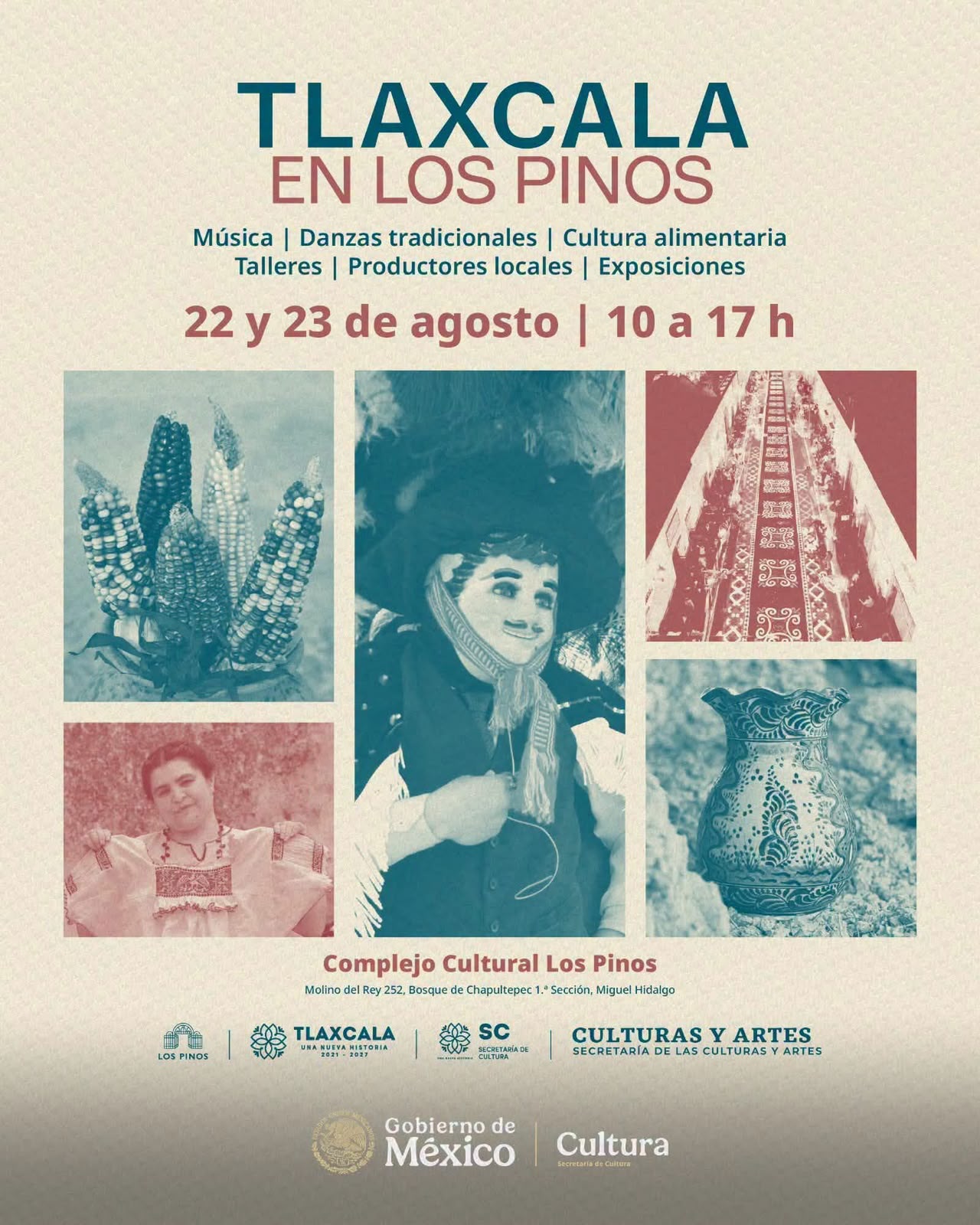 Llevarán el Carnaval, el mole prieto y la talavera de Tlaxcala al Complejo Cultural Los Pinos este fin de semana