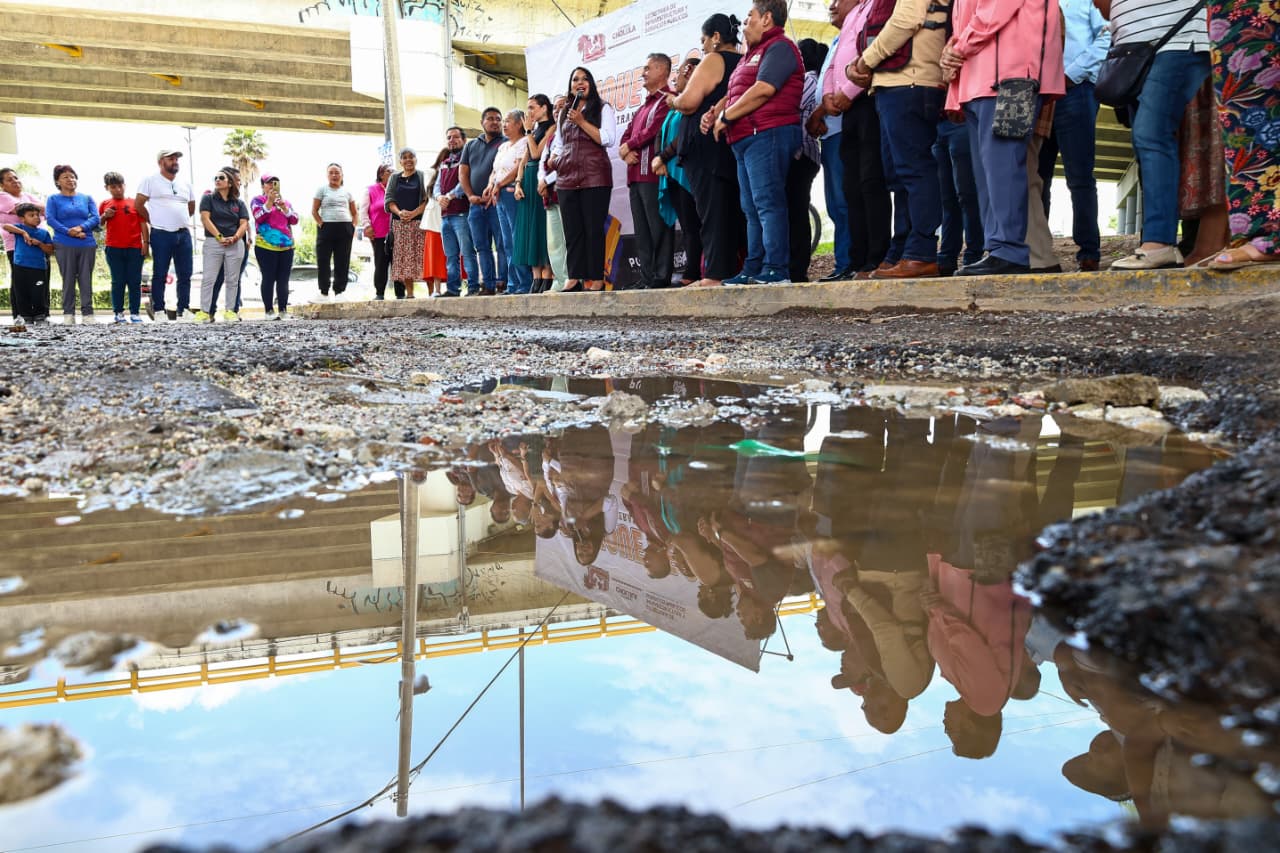 San Pedro Cholula inicia pavimentación de calles en Zacapechpan y Momoxpan con obras que concluirán en 45 días