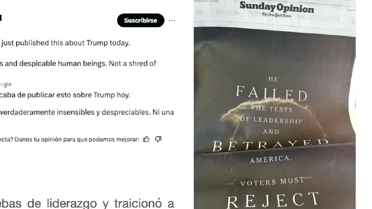 AMLO critica portada del New York Times que atacó a Donald Trump