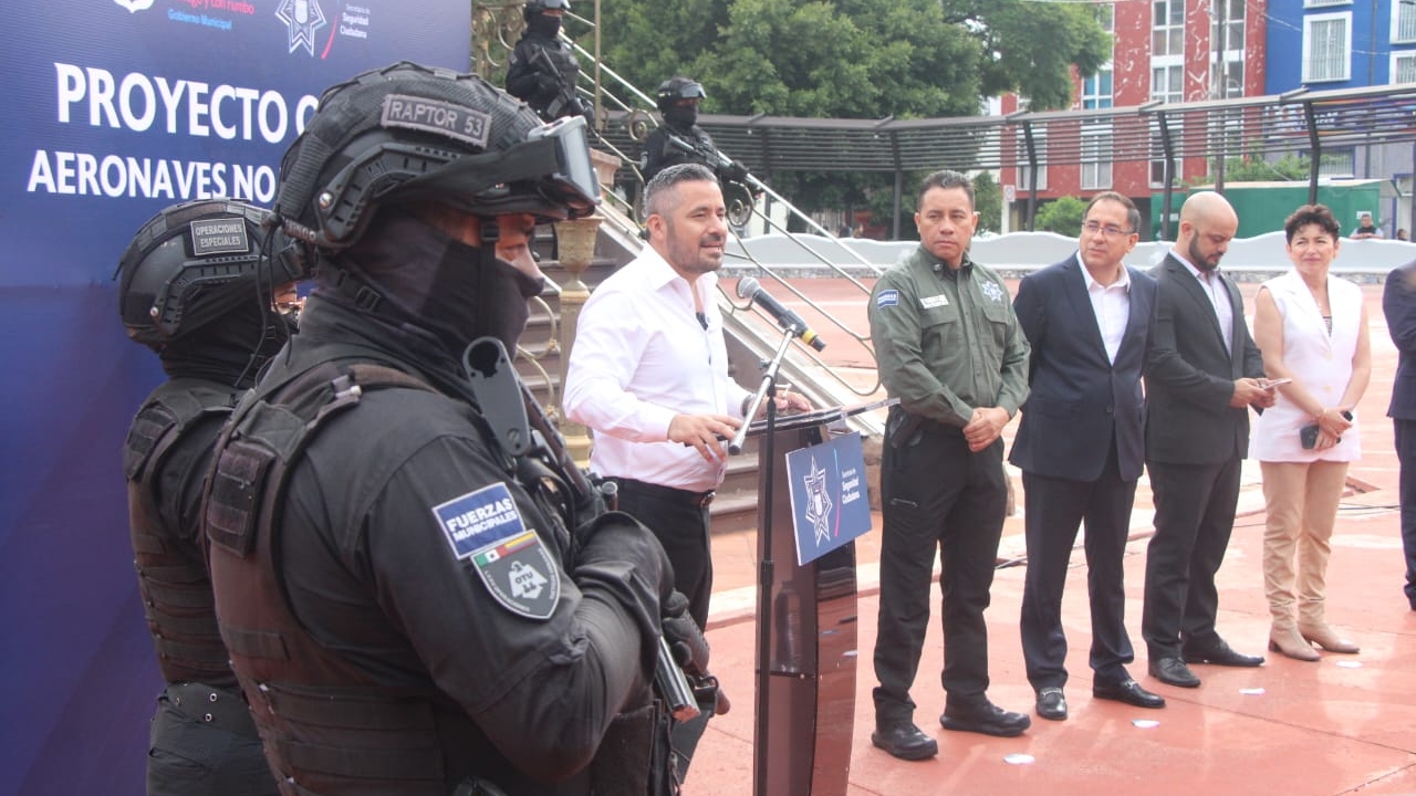 Con drones vigilarán Puebla Capital