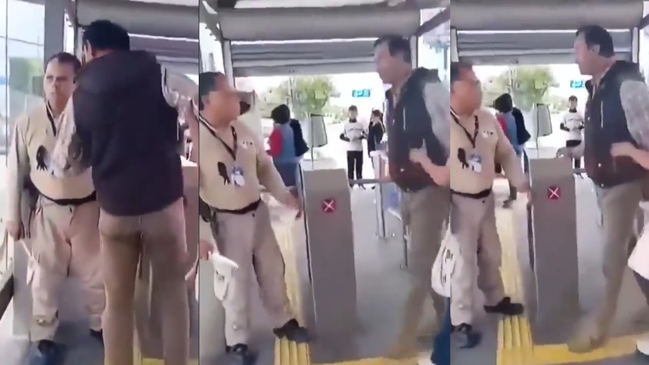 Guardia de RUTA saca cuchillo en altercado