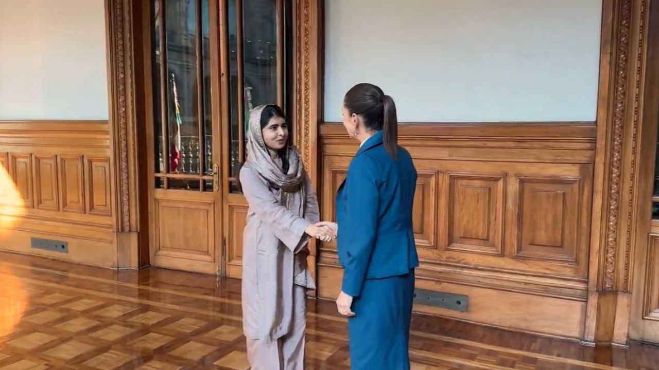Malala Yousafzai se reune con Sheinbaum en Palacio Nacional