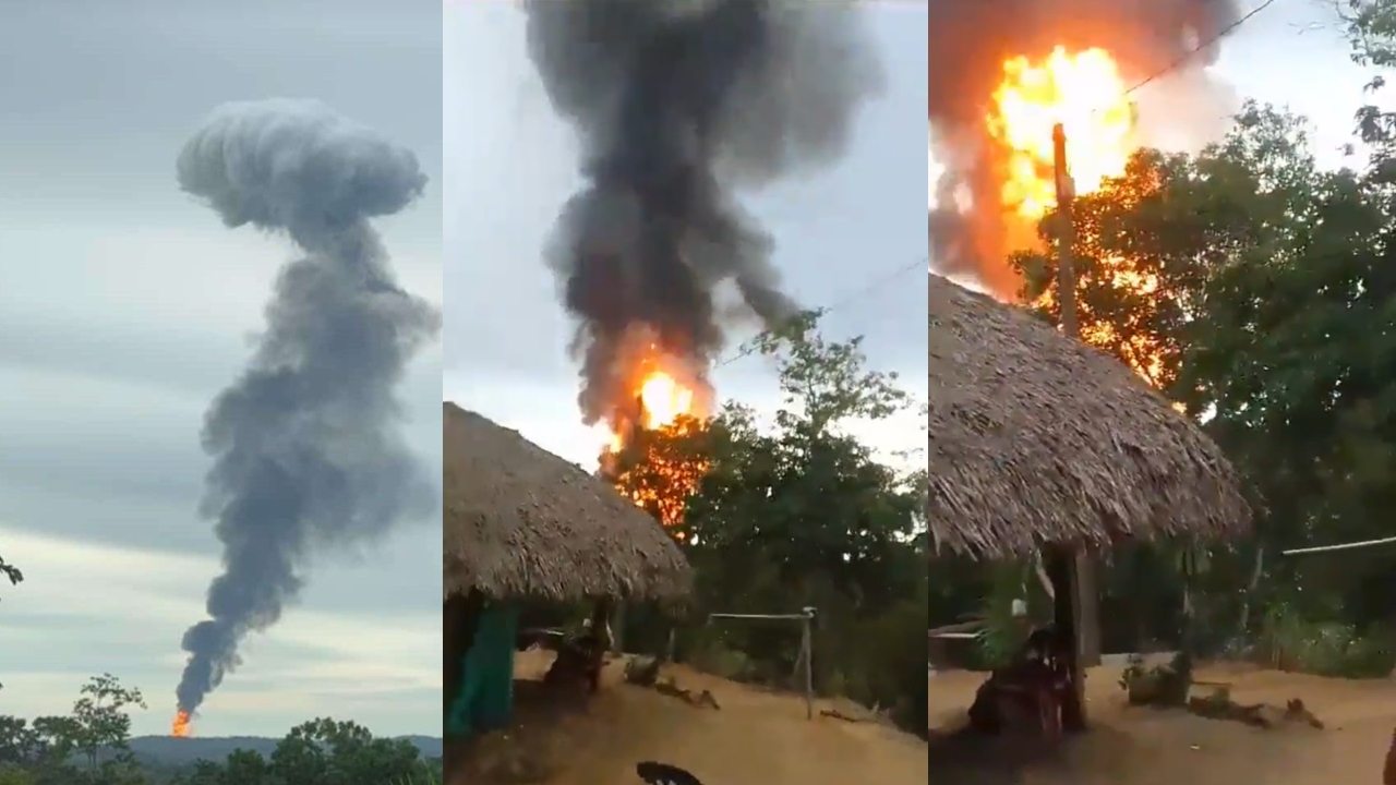 Reportan erupción de volcán de lodo en Colombia