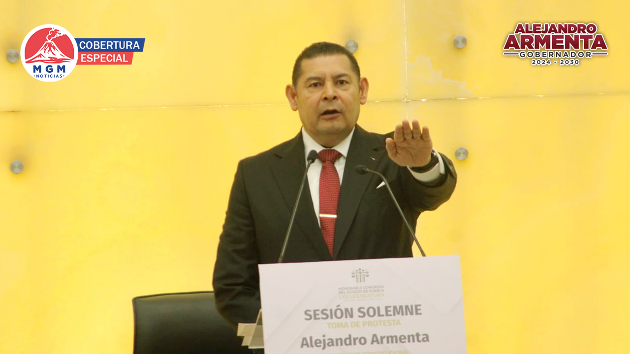 Rinde protesta Armenta como gobernador de Puebla