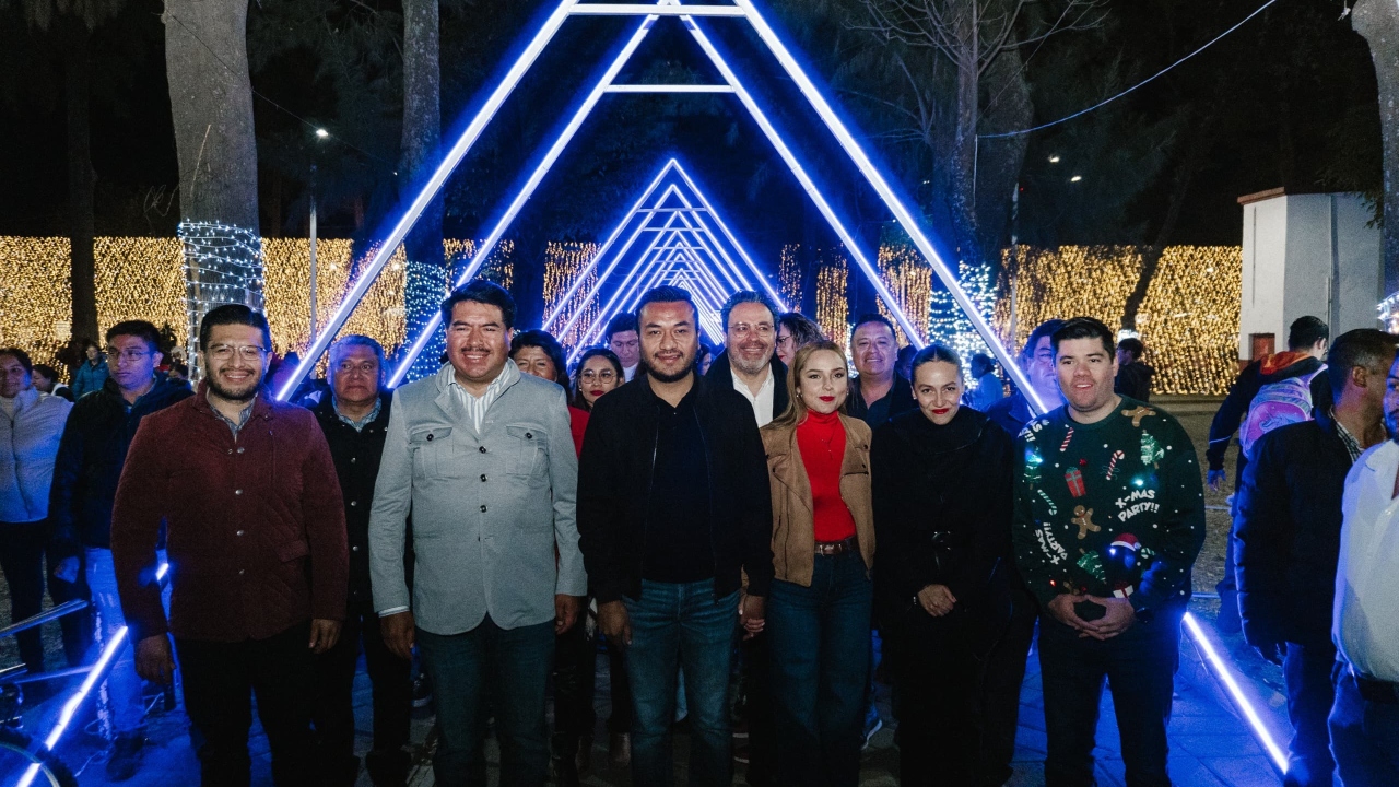 Huejotzingo da inicio a la Villa Navideña 2024