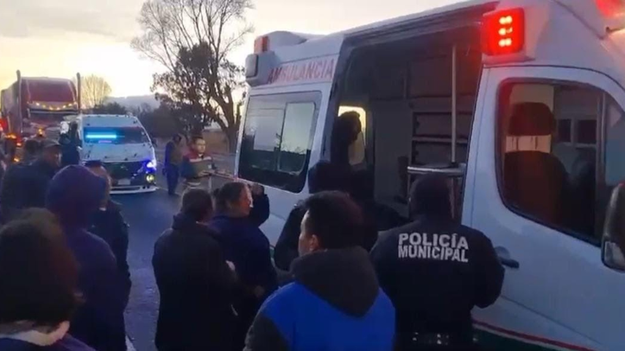 Atropellan a peregrinos en la autopista Tlaxcala-Texmelucan