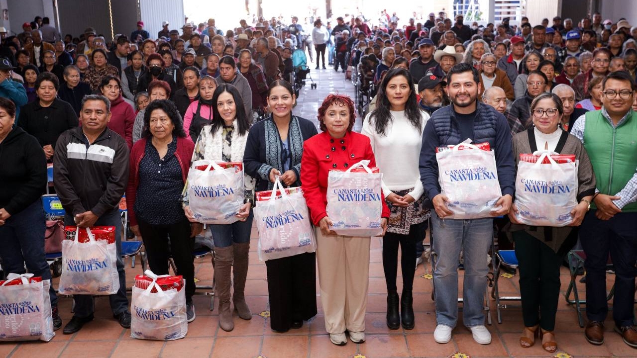 Inicia entrega de Canasta Navideña en San Andrés Cholula