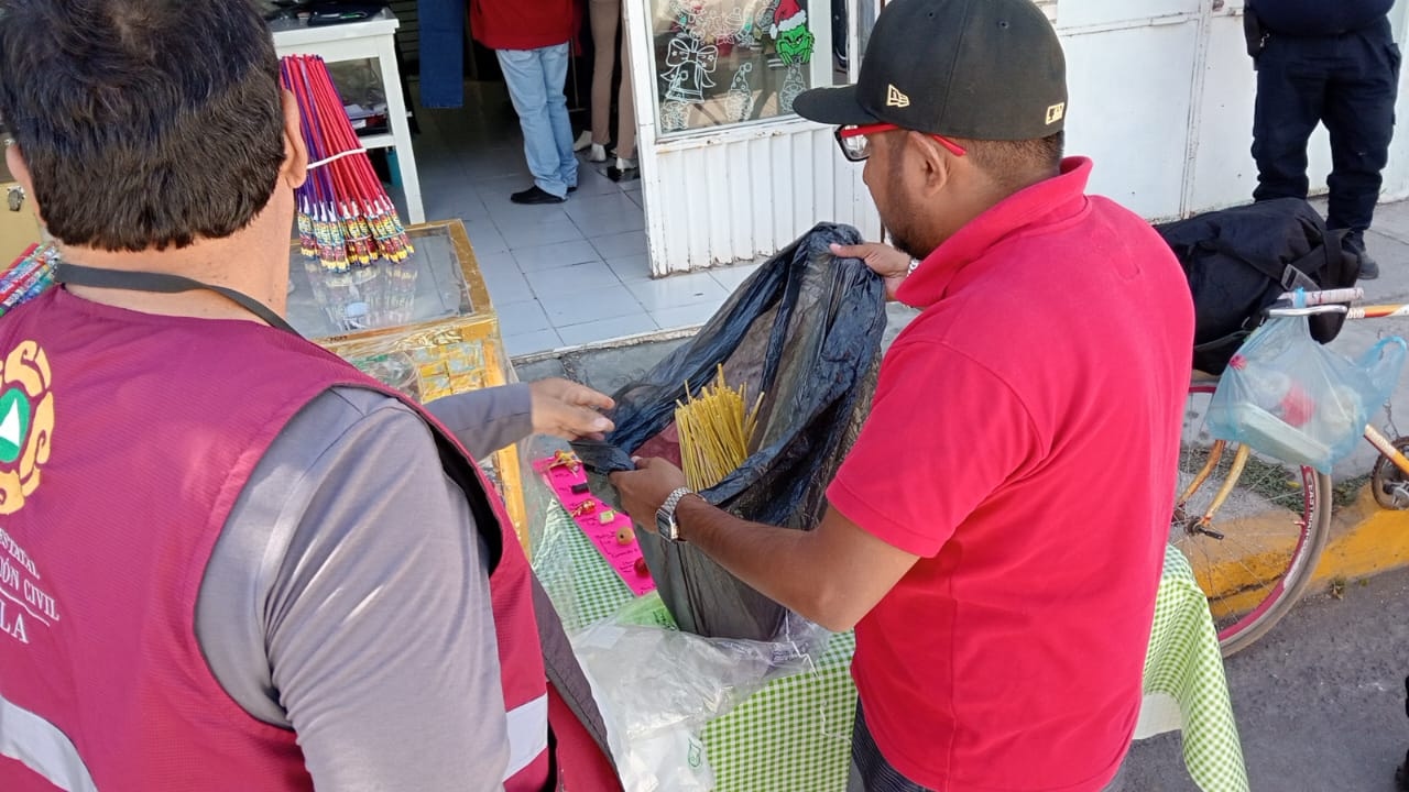 Aplica Huejotzingo operativos contra venta de pirotecnia