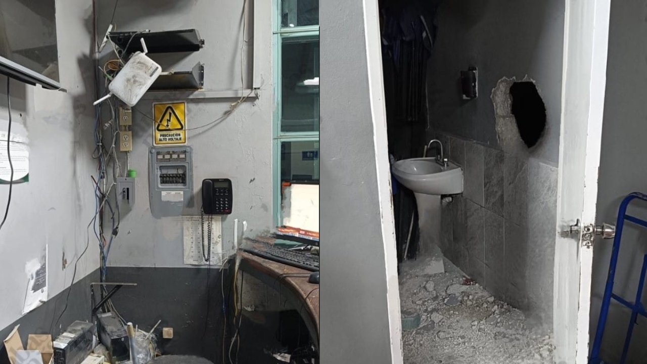 Roban terminal de ORO en Atlixcáyotl; hicieron boquete