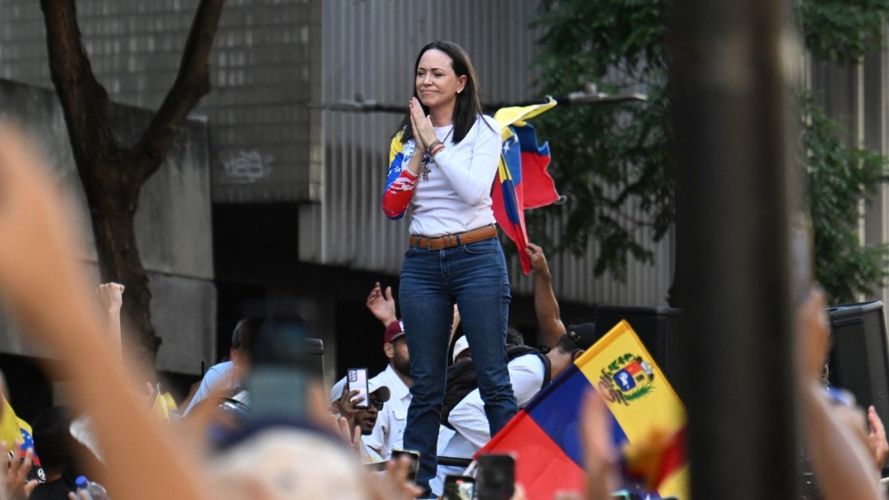 María Corina Machado es detenida tras marcha en Venezuela