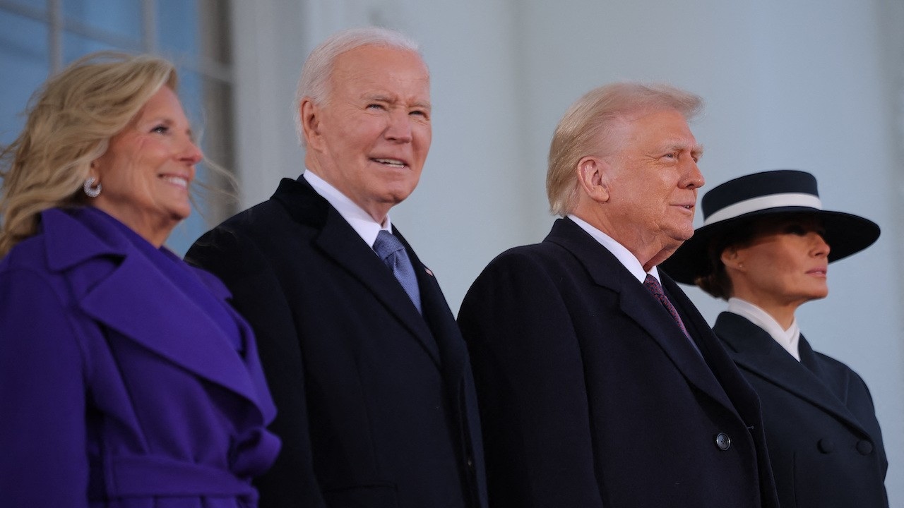 Joe Biden recibe a Trump antes de la investidura