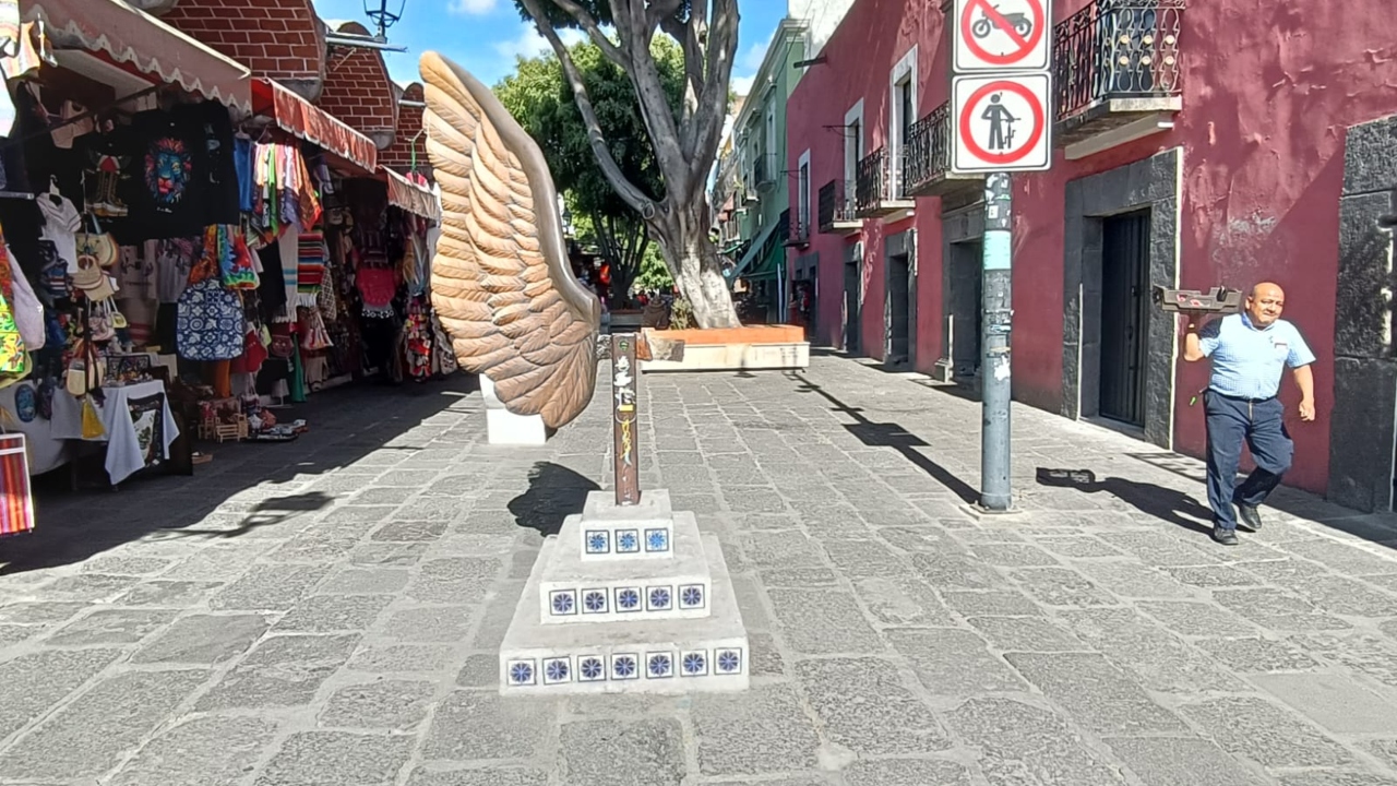 Escultura las Alas del Parián sufre un nuevo robo