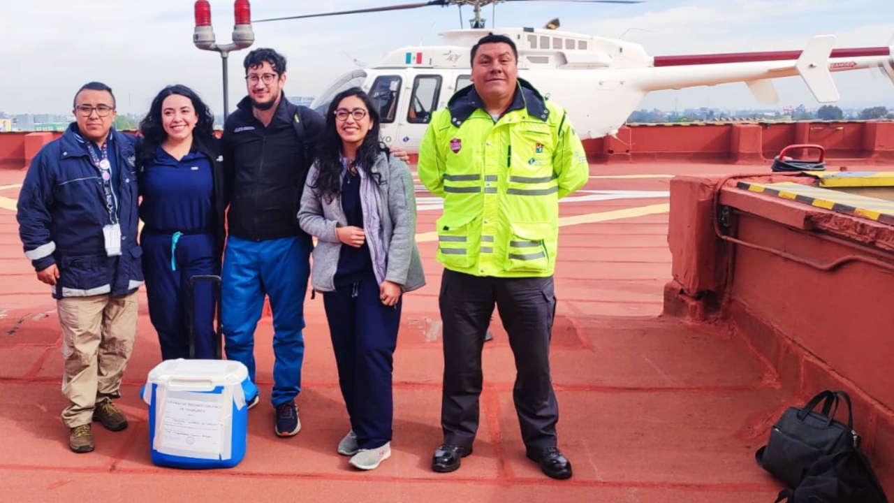 Secretaría de Salud realiza traslado aéreo de hígado a la CDMX