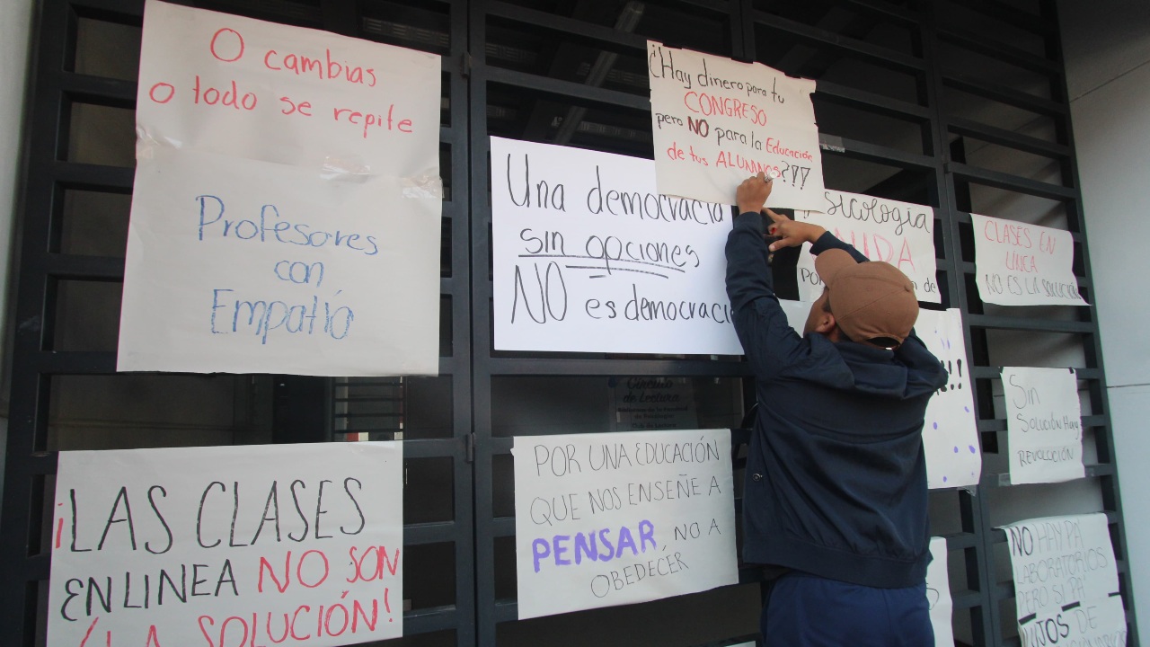 Facultad de Psicología se une al paro estudiantil de la BUAP