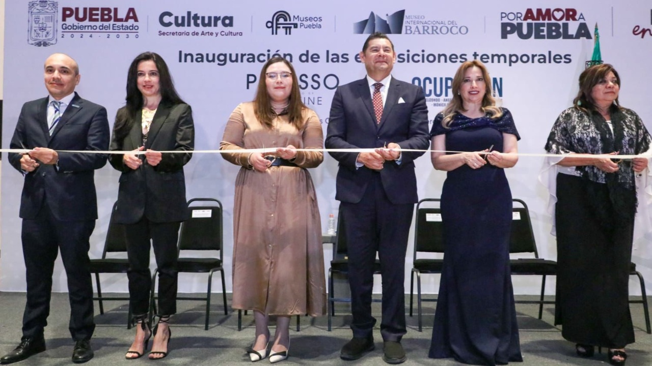 Armenta encabeza inauguración de exposiciones en Museo Barroco