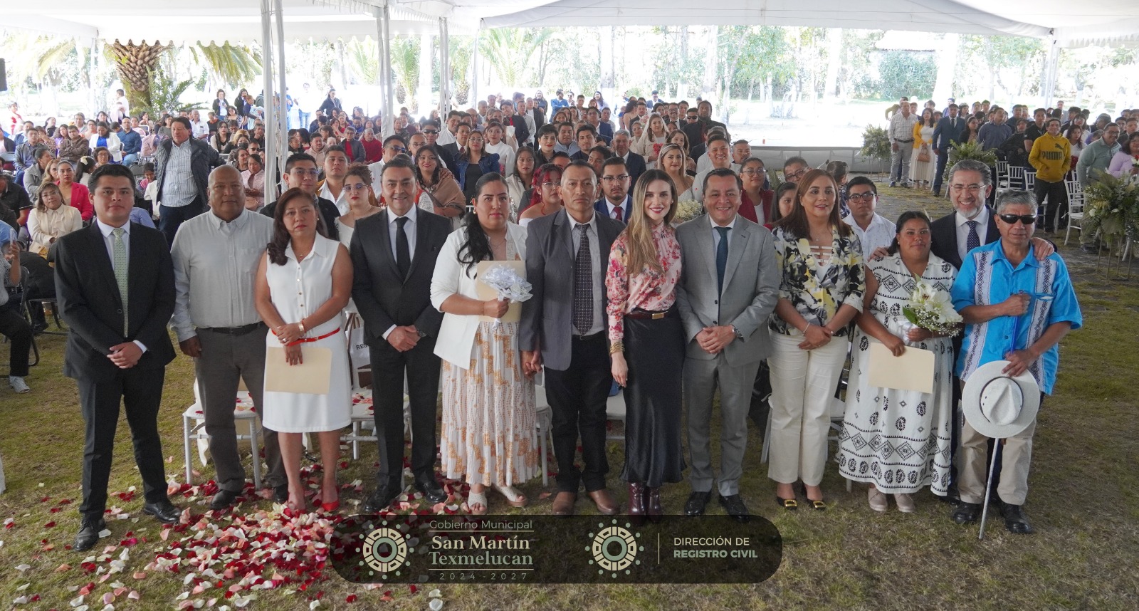 100 Parejas Unen sus Vidas en Matrimonios Comunitarios en San Martín Texmelucan