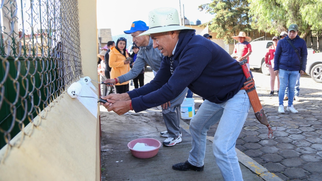 Realiza SEP trabajo comunitario en Cuyoaco