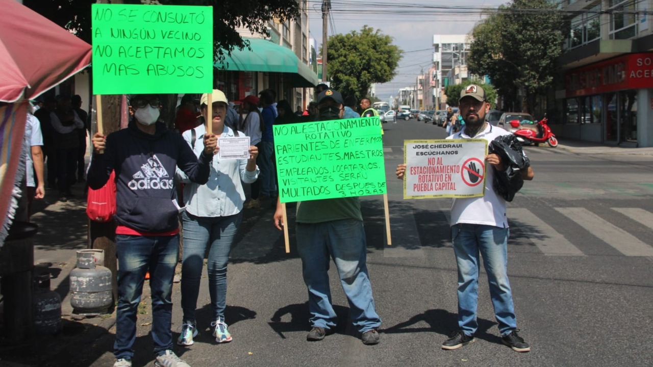Vecinos de Chulavista se manifiestan contra parquímetros