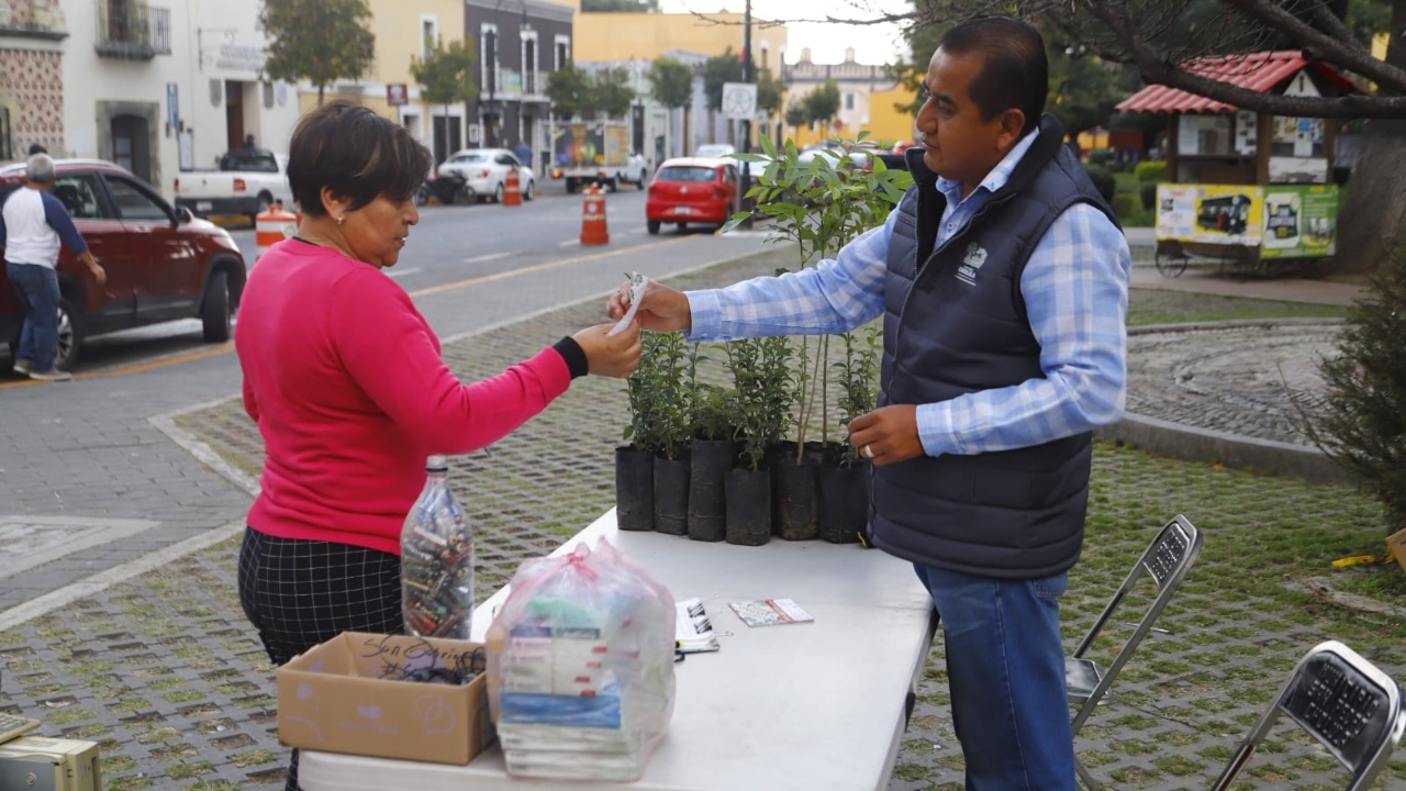 Por terminar \"Verde Navidad\" y \"Reciclatón\" en San Pedro Cholula
