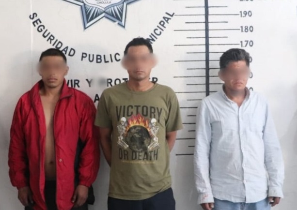 Caen 3 en San Pedro Cholula por intento de robo a transportista
