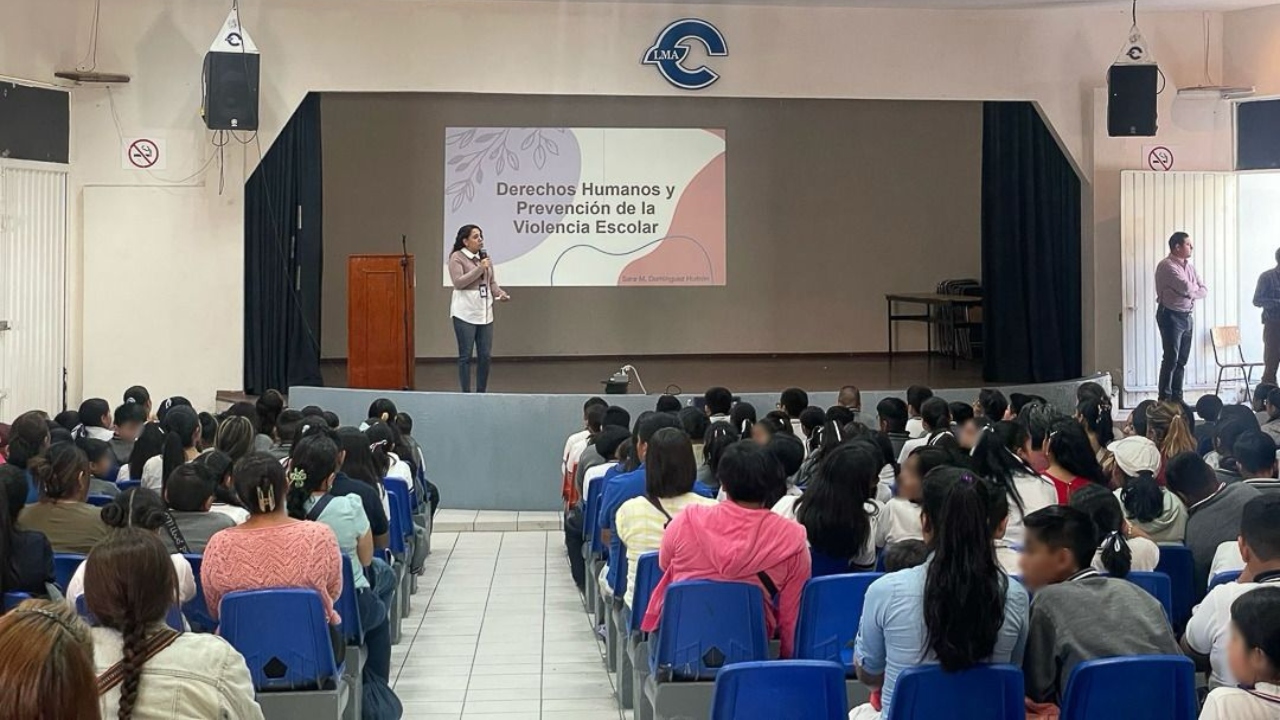 CDH Puebla fortalece la prevención de la violencia escolar