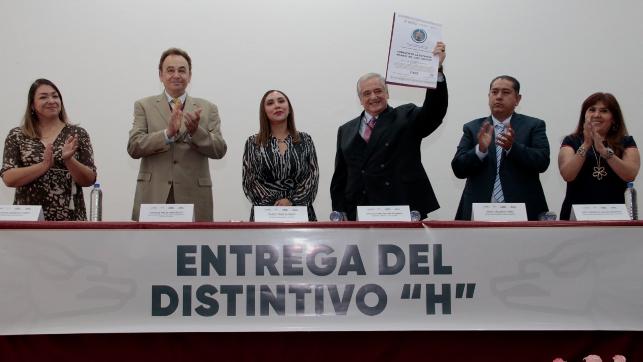ISSSTEP recibe \"Distintivo H\" por excelencia en estancias infantiles