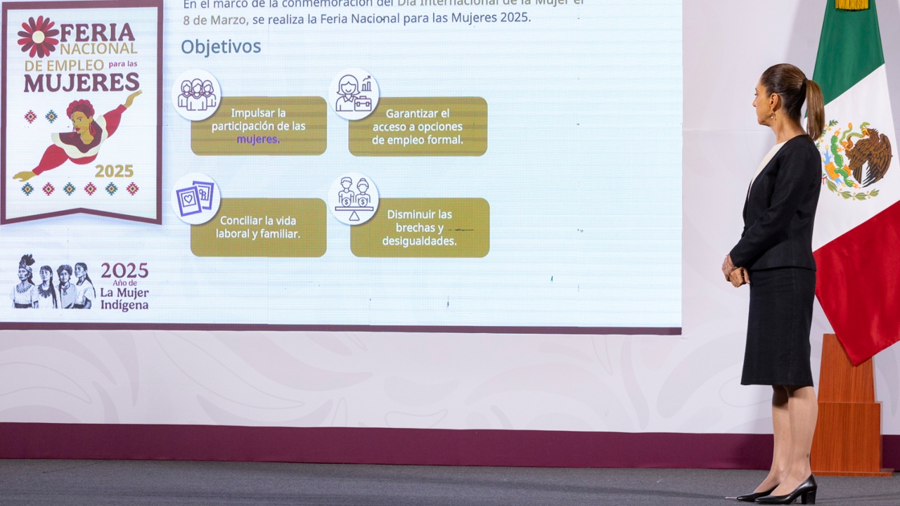 Anuncia Claudia Sheinbaum Feria de Empleo para mujeres