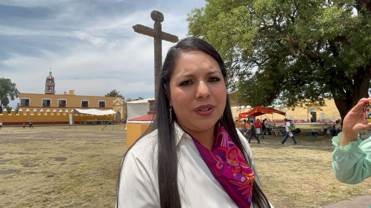 Participan cholultecas en la celebración de la Tlahuanca
