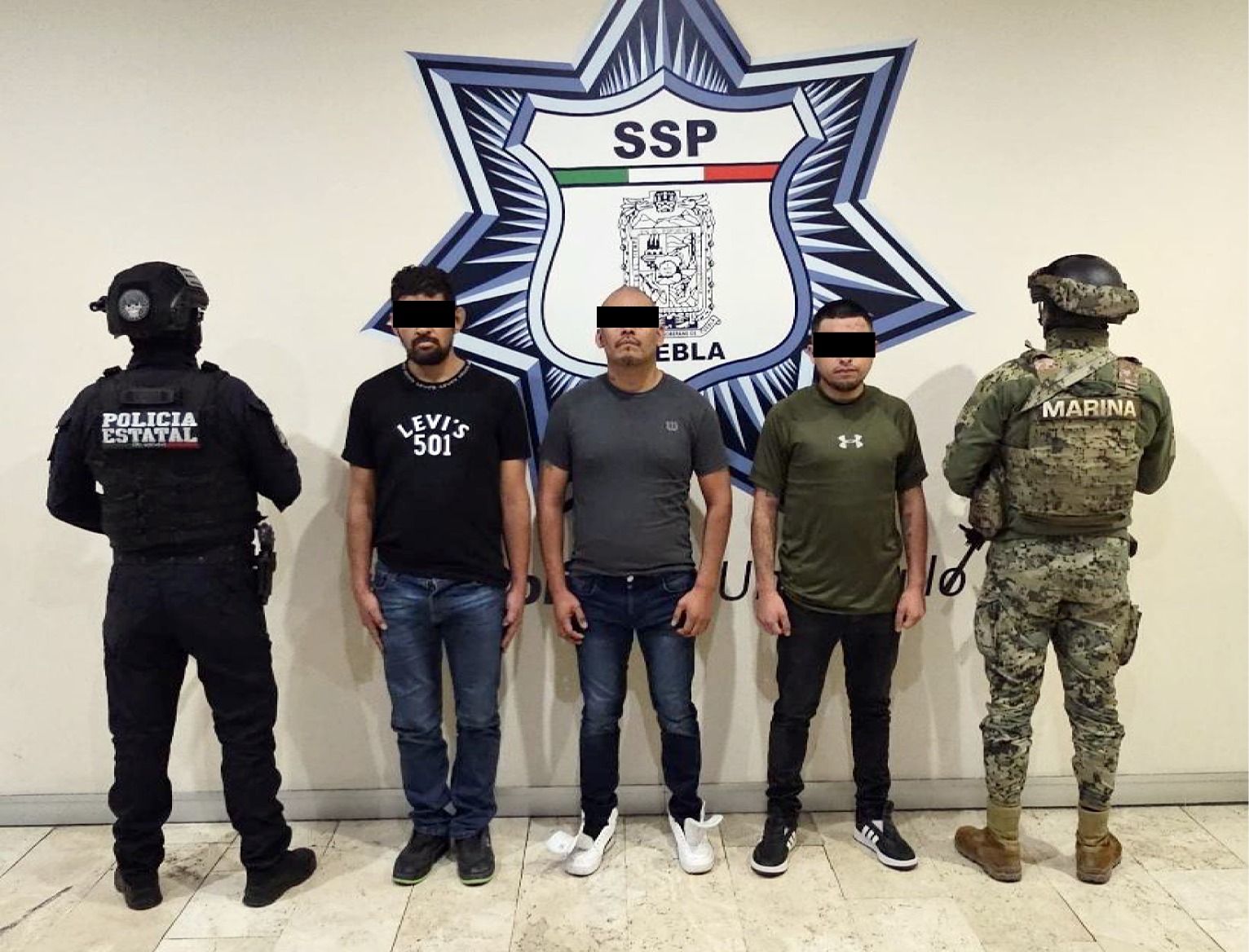 Detienen SSP y SEMAR a tres generadores de violencia de la zona metropolitana