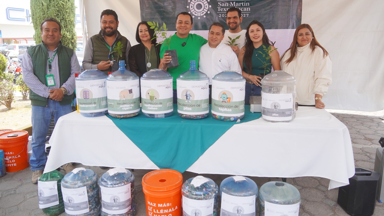 Inicia campaña de reciclaje \"Por un Texmelucan limpio y sostenible\"