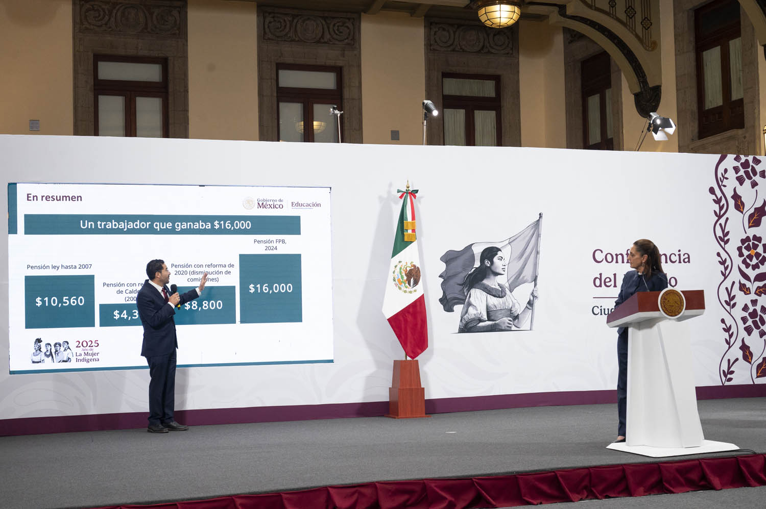 El Fondo de Pensiones del Bienestar establece pensiones justas a maestras y maestros: Presidenta