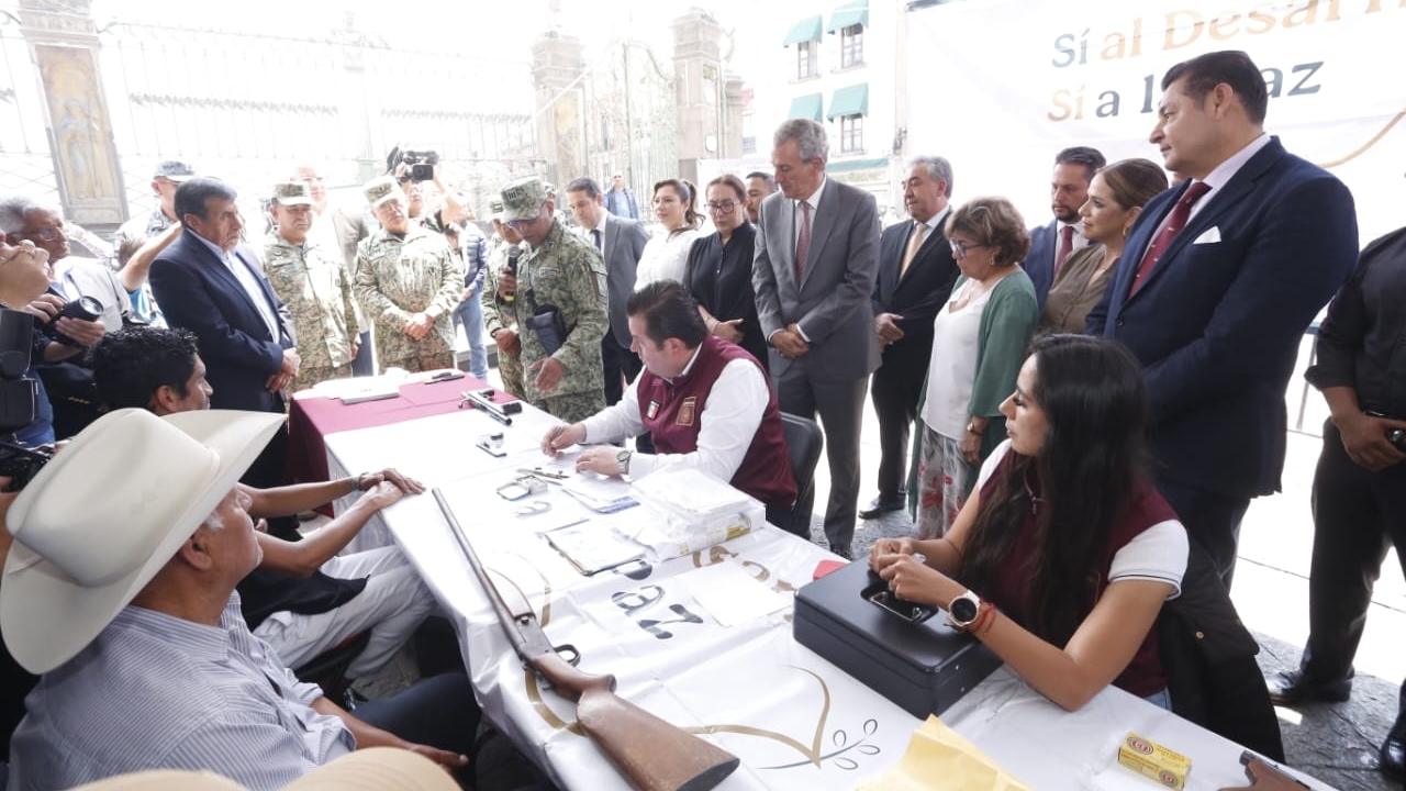 Arranca en Puebla programa “Sí al Desarme, Sí a la Paz”