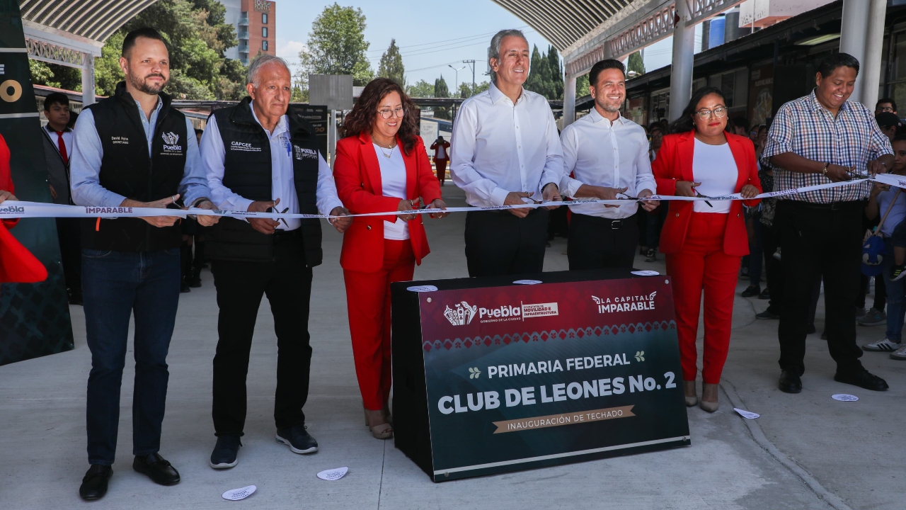 Inaugura Chedraui techado escolar en la Primaria Club de Leones