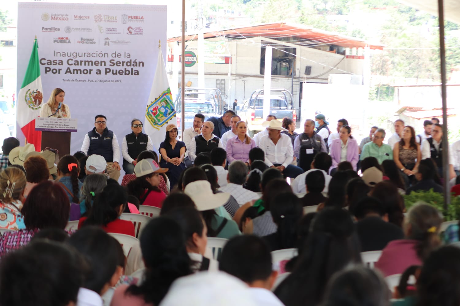 Inauguran nueva Casa Carmen Serdán en Tetela de Ocampo para atender violencia de género